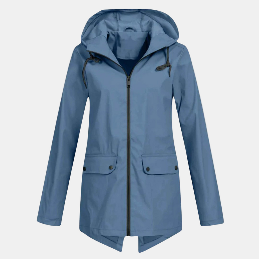Lyla | Water-Resistant Hooded Rain Coat