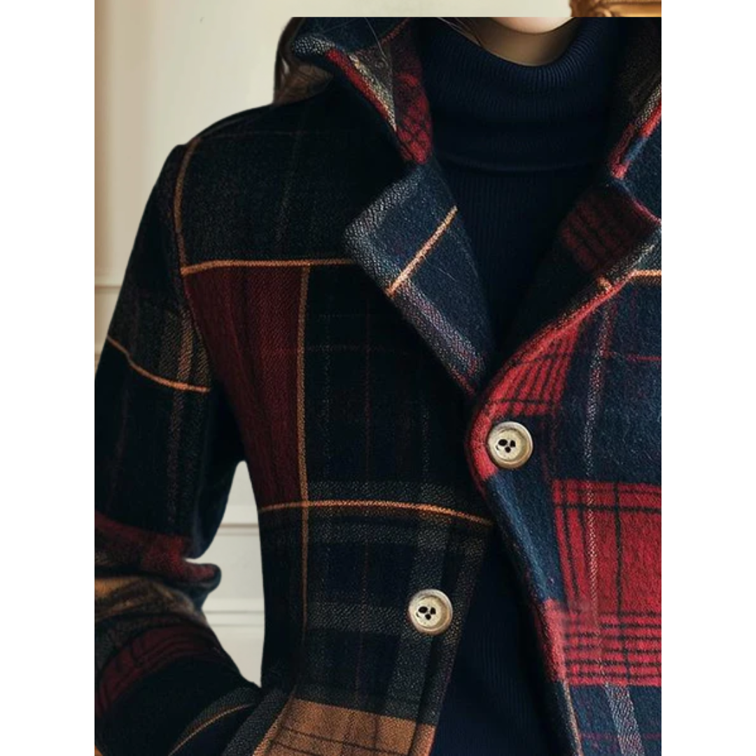 Kim | Classic Plaid Wool Jacket