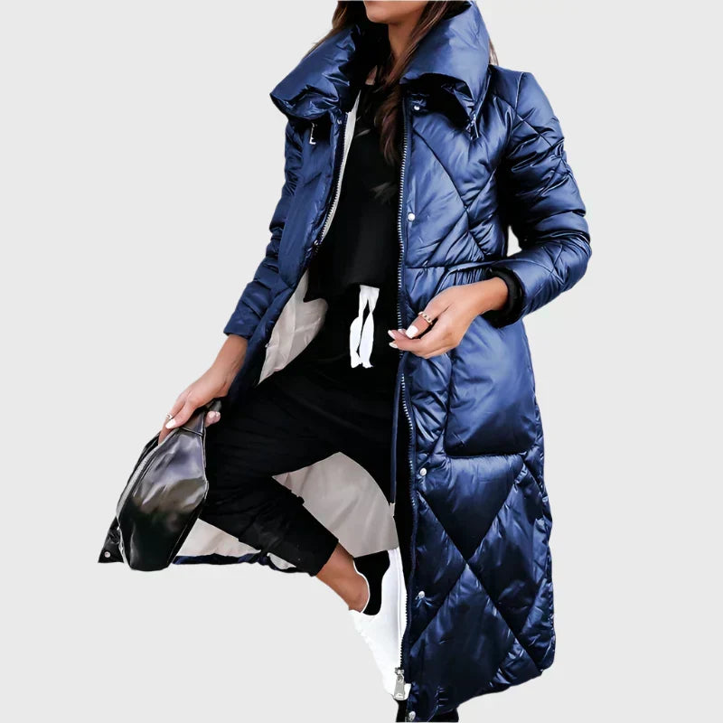 Amanda | Quilted Longline Winter Parka