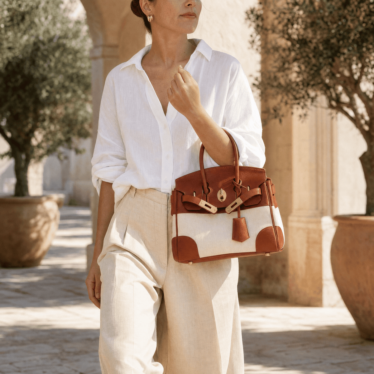 The Delphine Top Handle Bag