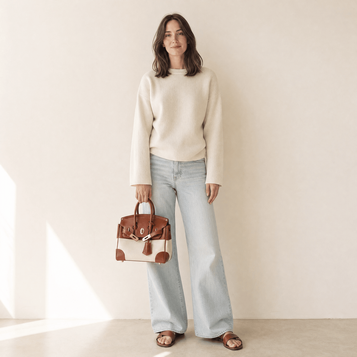The Delphine Top Handle Bag