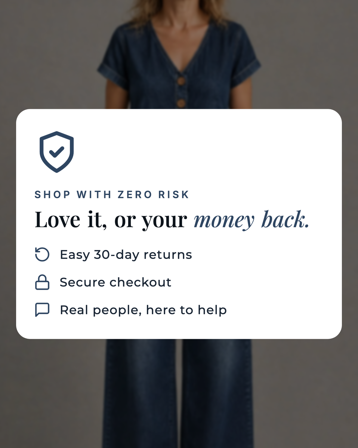 Delta | Short-Sleeve Denim Jumpsuit