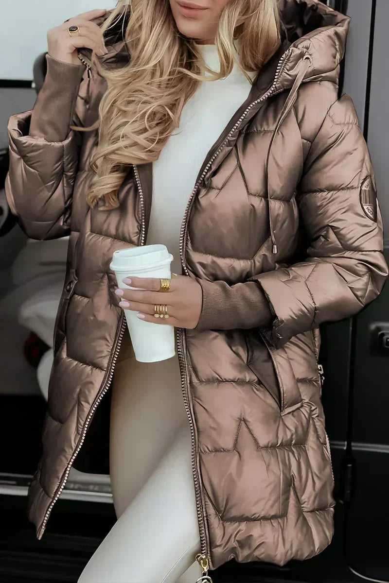 Camille | Hooded Quilted Puffer Coat