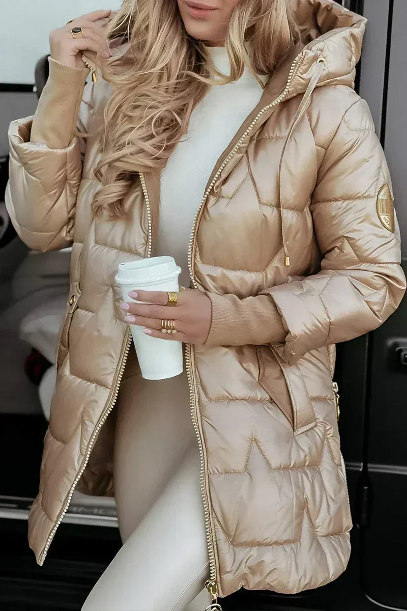 Camille | Hooded Quilted Puffer Coat