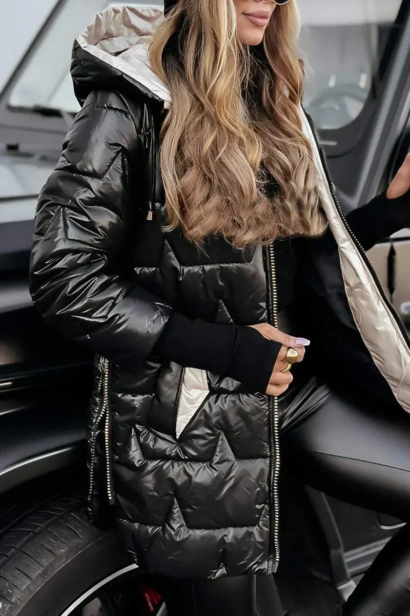 Camille | Hooded Quilted Puffer Coat