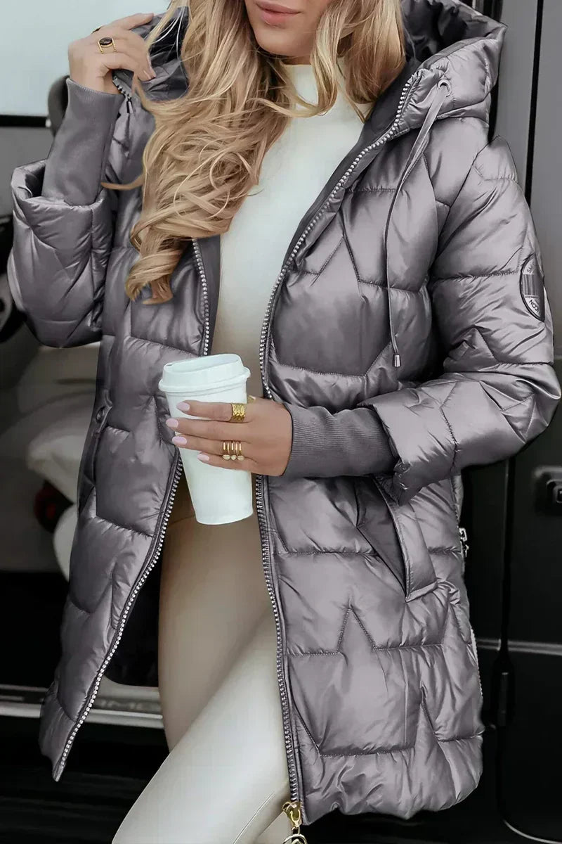 Camille | Hooded Quilted Puffer Coat